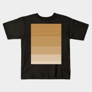 Earthy Tone Stripes Kids T-Shirt